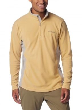 pulover polar pt. barbati Columbia Klamath Range II Half Zip galben 1