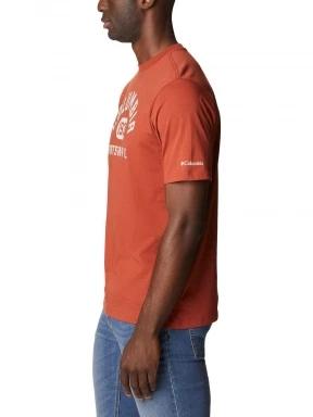 tricou cu maneci scurte pt. barbati Columbia Csc Basic Logo Short Sleeve Shirt rosu 3