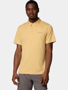 tricou cu guler pt. barbati Columbia Tech Trail Polo galben 1