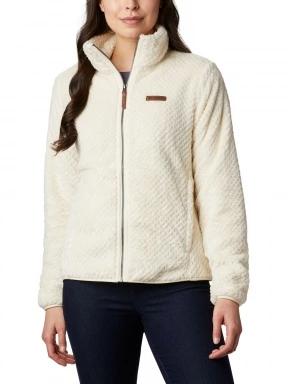 pulover polar pt. femei Columbia Fire Side II Sherpa Full Zip nisip 1