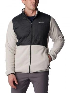 pulover polar pt. barbati Columbia Basin Butte Fleece Full Zip nisip 1