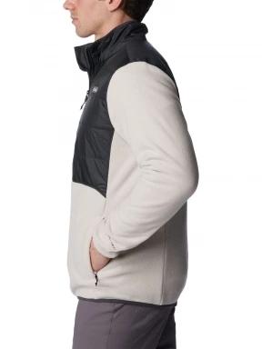 pulover polar pt. barbati Columbia Basin Butte Fleece Full Zip nisip 3