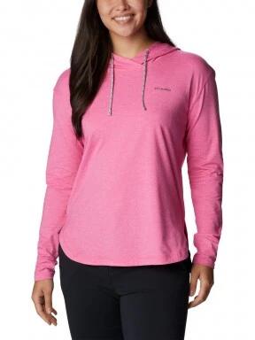 pulover cu gluga pt. femei Columbia Sun Trek Hooded Pullover magenta 1