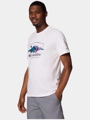 tricou cu maneci scurte pt. barbati Columbia Path Lake Graphic Tee II alb 3