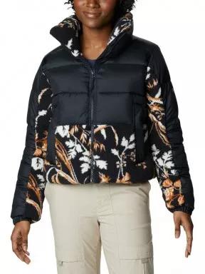 jacheta de strada pt. femei Columbia Leadbetter Point Sherpa Hybrid negru 1