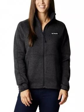pulover polar pt. femei Columbia W Sweater Weather Full Zip negru 1