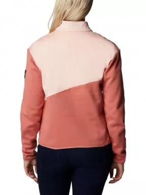 pulover pt. femei Columbia Columbia Lodge Hybrid Pullover rosu 3