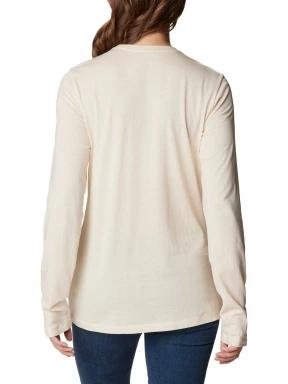 tricou cu maneci lungi pt. femei Columbia Hidden Haven Long Sleeve Tee nisip 3