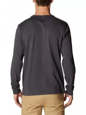 tricou cu maneci lungi pt. barbati Columbia Apres Lifestyle Graphic Long Sleeve negru 3