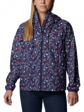 haine de ploaie pt. femei Columbia Flash Challenger Novelty Windbreaker albastru 1