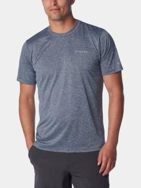 tricou pentru sport, cu maneci scurte pt. barbati Columbia Columbia Hike Crew albastru 1