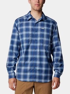 camasa de drumetie pt. barbati Columbia Silver Ridge Utility Lite Plaid Long Sleeve Shirt albastru 1