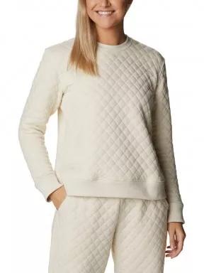 pulover pt. femei Columbia Columbia Lodge Quilted Crew nisip 1