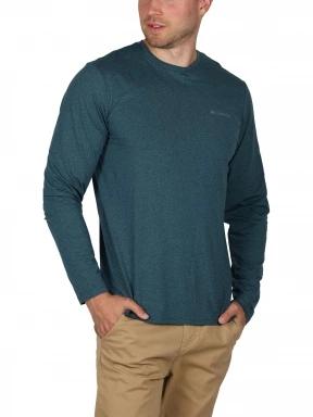 tricou cu maneci lungi, pentru sport pt. barbati Columbia Tech Trail Long Sleeve Graphic verde 3