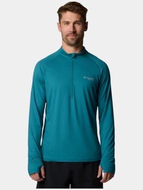 tricou cu maneci lungi, pentru sport pt. barbati Columbia M Endless Trail 1/2 Zip Mesh Long Sleeve verde 1
