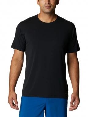 tricou pentru sport, cu maneci scurte pt. barbati Columbia M Endless Trail Running Tech Tee negru 1