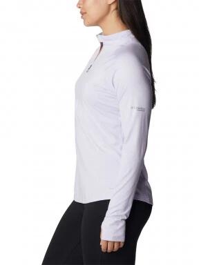 tricou cu maneci lungi, pentru sport pt. femei Columbia W Endless Trail 1/2 Zip Mesh Long Sleeve violet 3