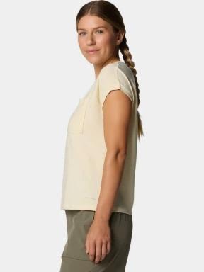 tricou cu maneci scurte pt. femei Columbia Boundless Trek Short Sleeve Tee galben 3