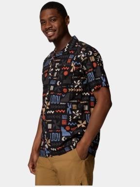 camasa cu maneci scurte pt. barbati Columbia Pine Canyon Short Sleeve Shirt negru 3