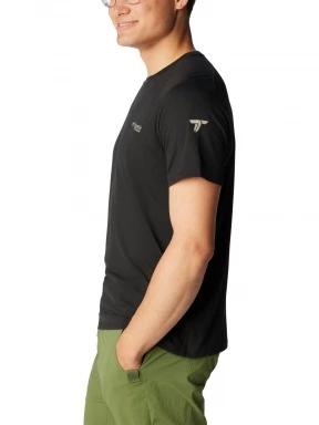 tricou pentru sport, cu maneci scurte pt. barbati Columbia Summit Valley Short Sleeve Crew negru 3