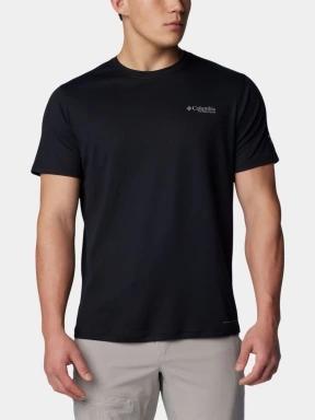 tricou cu maneci scurte pt. barbati Columbia Summit Valley SS Crew negru 1