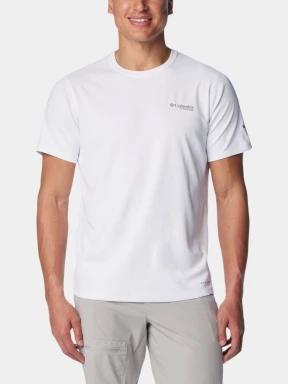 tricou cu maneci scurte pt. barbati Columbia Summit Valley SS Crew alb 1