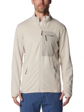 pulover polar pt. barbati Columbia Triple Canyon Grid Fleece Full Zip nisip 1