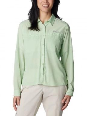 camasa de drumetie cu maneci lungi pt. femei Columbia Cirque River Vented Woven Long Sleeve Shirt verde 1
