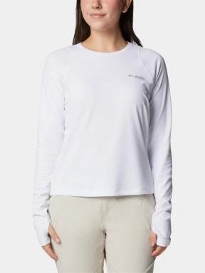 tricou cu maneci lungi, pentru sport pt. femei Columbia Summit Valley Long Sleeve Crew alb 1