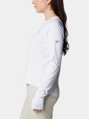 tricou cu maneci lungi, pentru sport pt. femei Columbia Summit Valley Long Sleeve Crew alb 3