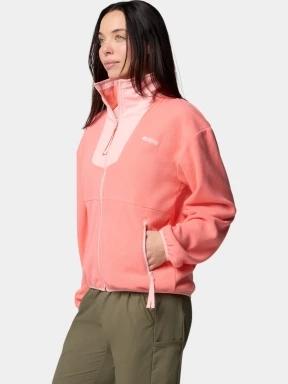 pulover polar pt. femei Columbia Sequoia Grove Full Zip Fleece roz 3