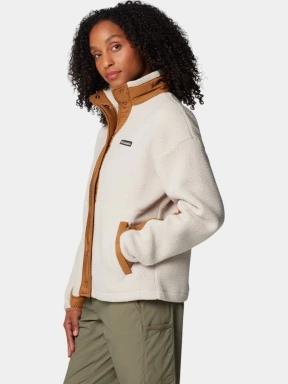 pulover polar pt. femei Columbia Cloud Point Snap Fleece nisip 3