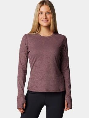 tricou cu maneci lungi, pentru sport pt. femei Columbia Boundless Days Knit Crew Long Sleeve Shirt rosu 1