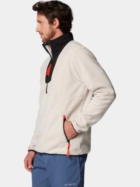 pulover polar pt. barbati Columbia Sequoia Grove Half Zip Fleece nisip 3