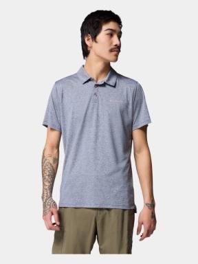 tricou cu guler pt. barbati Columbia Tech Trail Utility Polo albastru 1