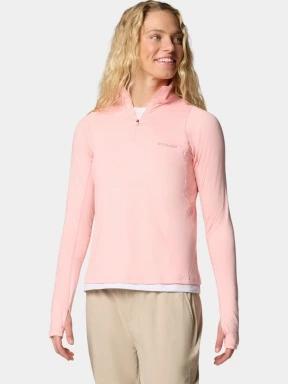tricou cu maneci lungi, pentru sport pt. femei Columbia Weekend Ascent Half Zip roz 3