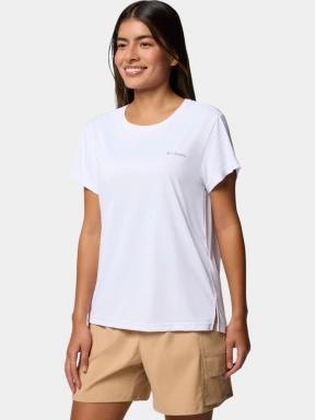 tricou pentru sport, cu maneci scurte pt. femei Columbia BlueVista Hill SS Crew alb 3