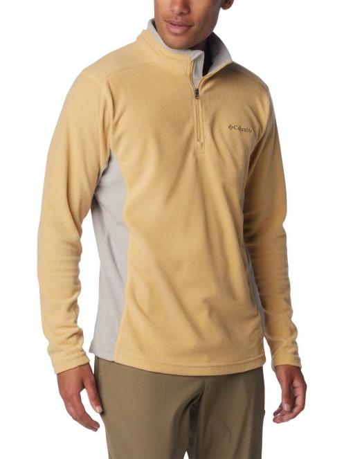 pulover polar pt. barbati Columbia Klamath Range II Half Zip galben 5