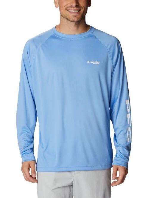 tricou cu maneci lungi, pentru sport pt. barbati Columbia Terminal Tackle LS Shirt albastru deschis 2