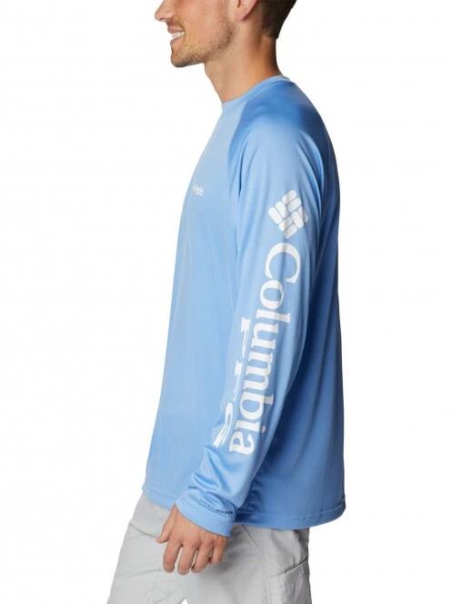 tricou cu maneci lungi, pentru sport pt. barbati Columbia Terminal Tackle LS Shirt albastru deschis 3