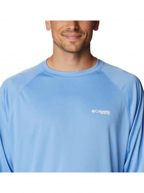 tricou cu maneci lungi, pentru sport pt. barbati Columbia Terminal Tackle LS Shirt albastru deschis 5