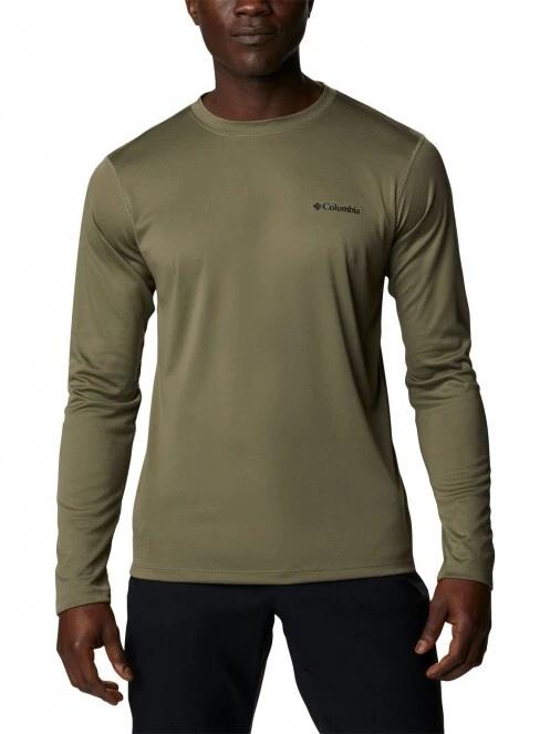 tricou cu maneci lungi, pentru sport pt. barbati Columbia Zero Rules Long Sleeve Shirt verde 2