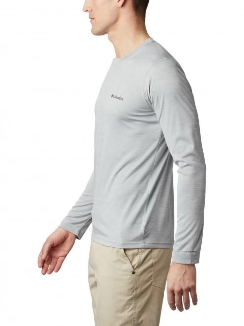 tricou cu maneci lungi, pentru sport pt. barbati Columbia Zero Rules Long Sleeve Shirt gri 3
