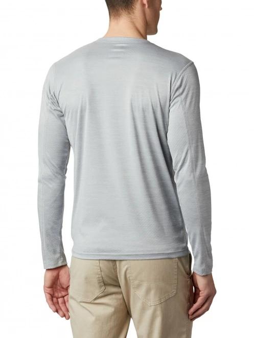 tricou cu maneci lungi, pentru sport pt. barbati Columbia Zero Rules Long Sleeve Shirt gri 4