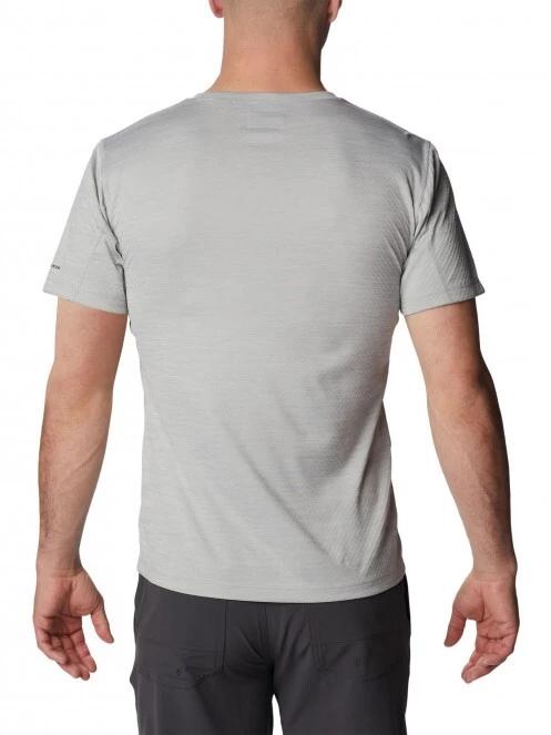 tricou pentru sport, cu maneci scurte pt. barbati Columbia Zero Rules Short Sleeve Graphic Shirt gri 4