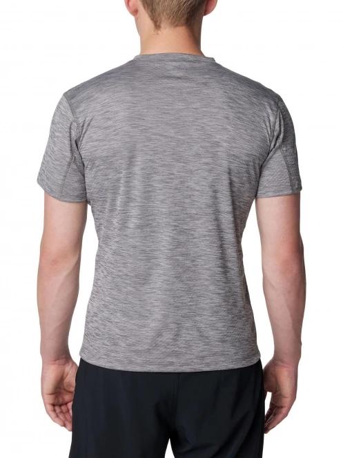 tricou pentru sport, cu maneci scurte pt. barbati Columbia Zero Rules Short Sleeve Graphic Shirt gri 4