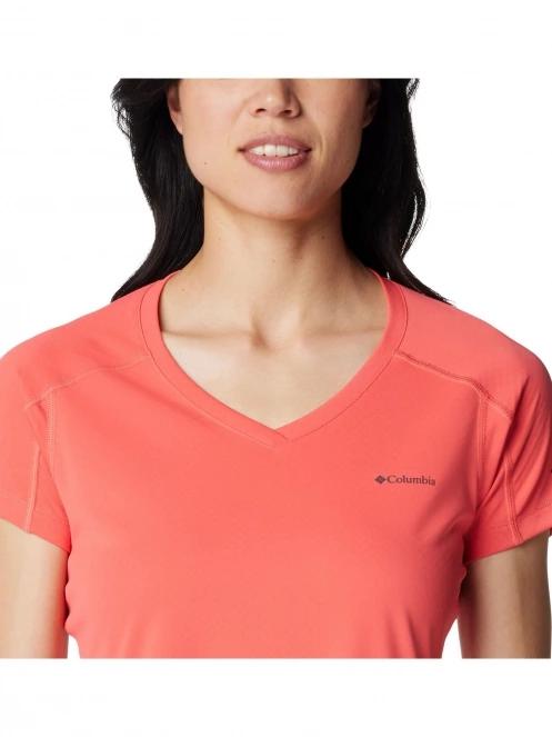 tricou pentru sport, cu maneci scurte pt. femei Columbia Zero Rules Short Sleeve Shirt rosu 5