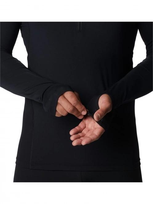 top lenjerie de corp pt. barbati Columbia Midweight Stretch Long Sleeve Half Zip negru 5