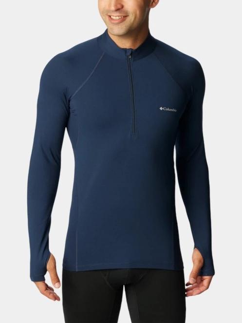 top lenjerie de corp pt. barbati Columbia Midweight Stretch Long Sleeve Half Zip albastru 2