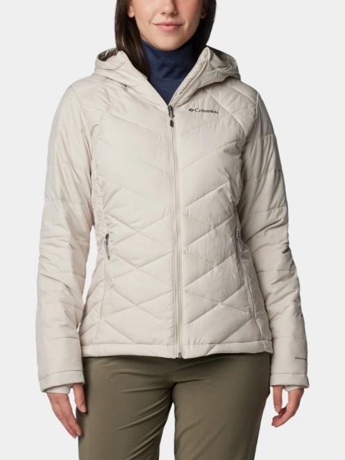 geaca matlasata de tranzitie pt. femei Columbia Heavenly Hooded Jacket nisip 2